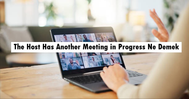 The host has another meeting in progress Zoom error