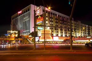 Classic atmosphere view inside lvh casino las vegas with elegant style