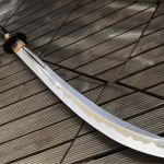 Naginata traditional curved Japanese polearm weapon